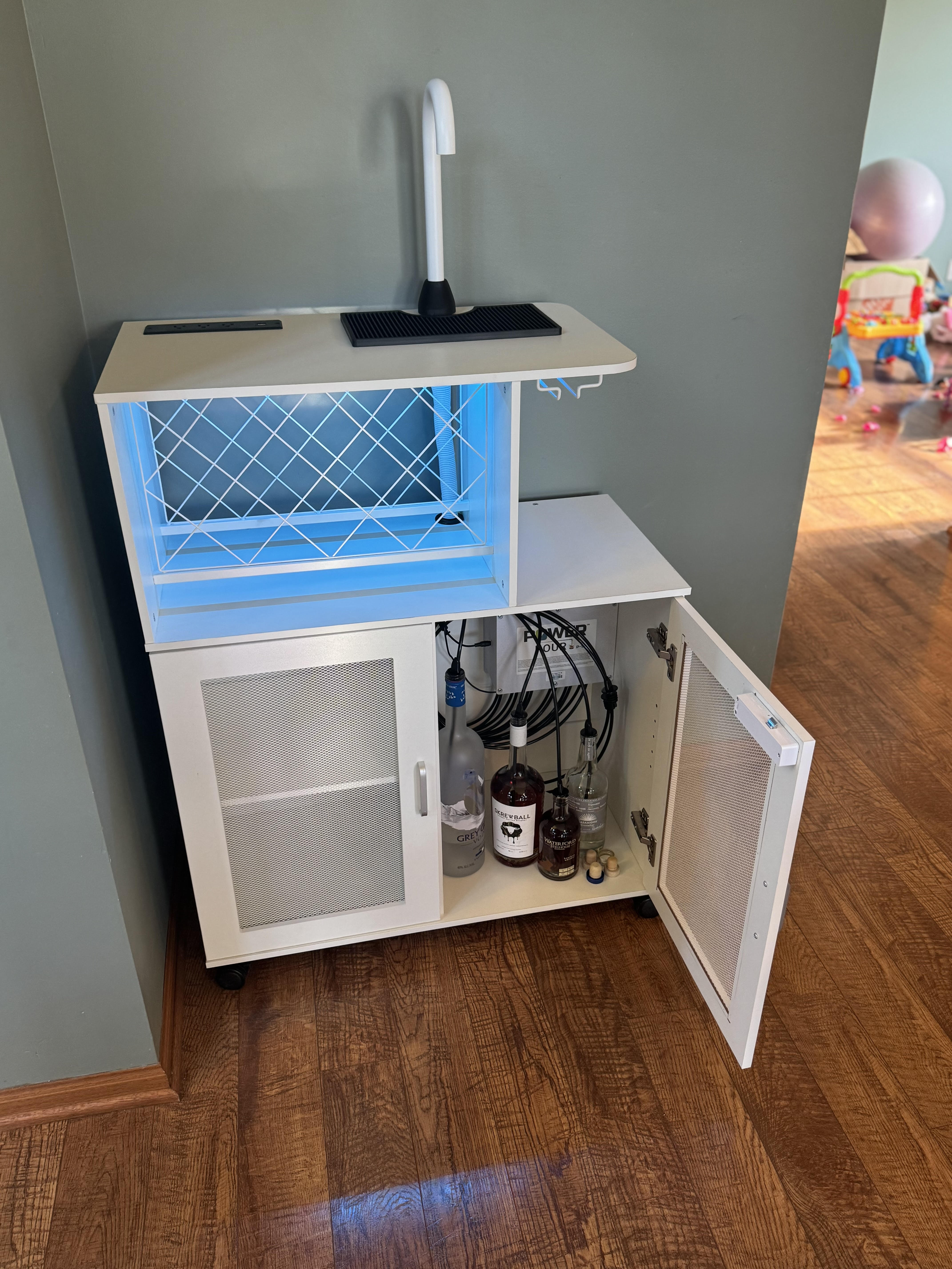 Power Pour White Countertop Smart Bar System