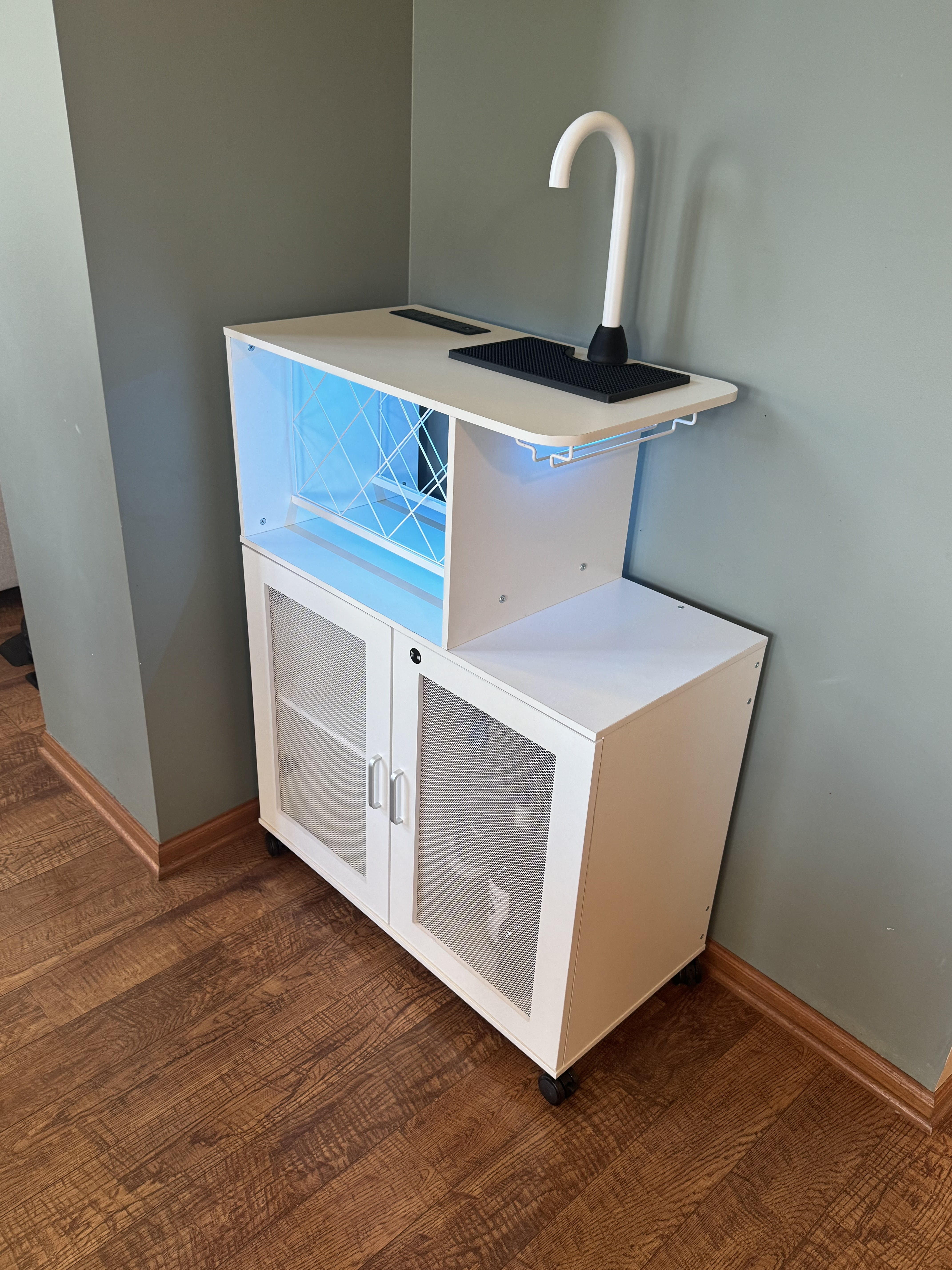 Power Pour White Countertop Smart Bar System