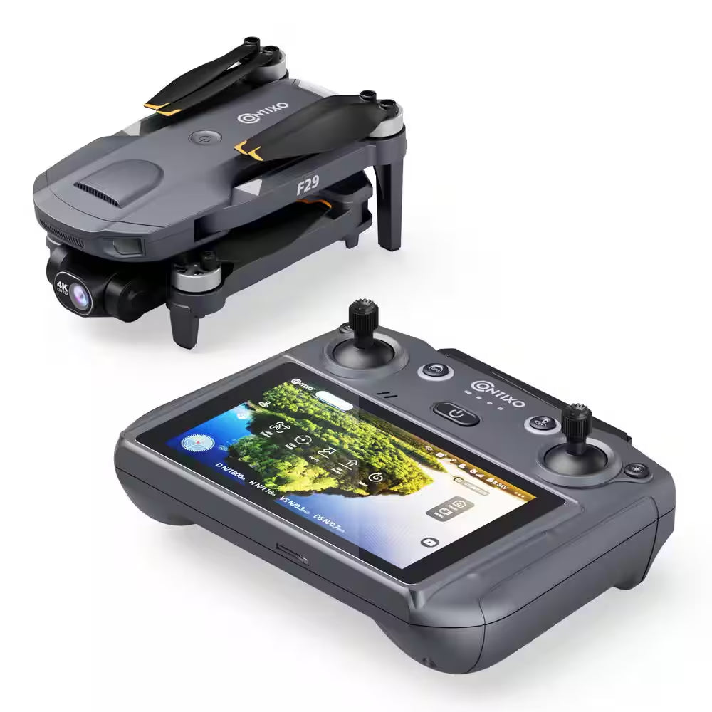 Altura Max 4K GPS Drone with 3-Axis Gimbal, 5 In. Screen Remote, 3KM Range, 23-Min Flight, No FAA Needed
