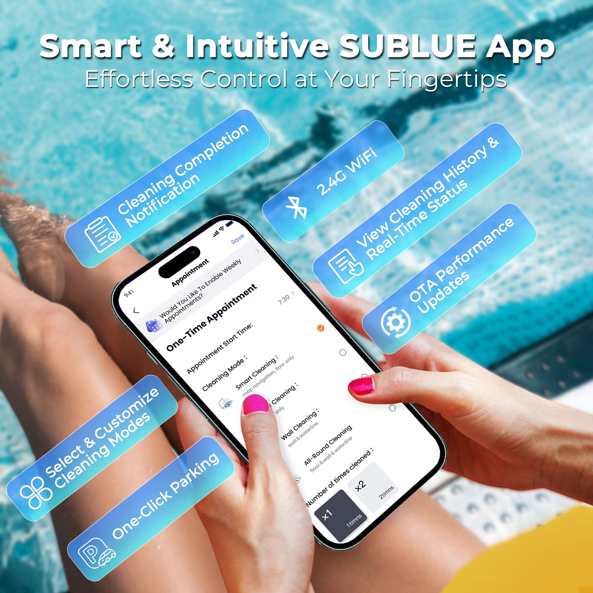 BN Pro Robotic Pool Cleaner