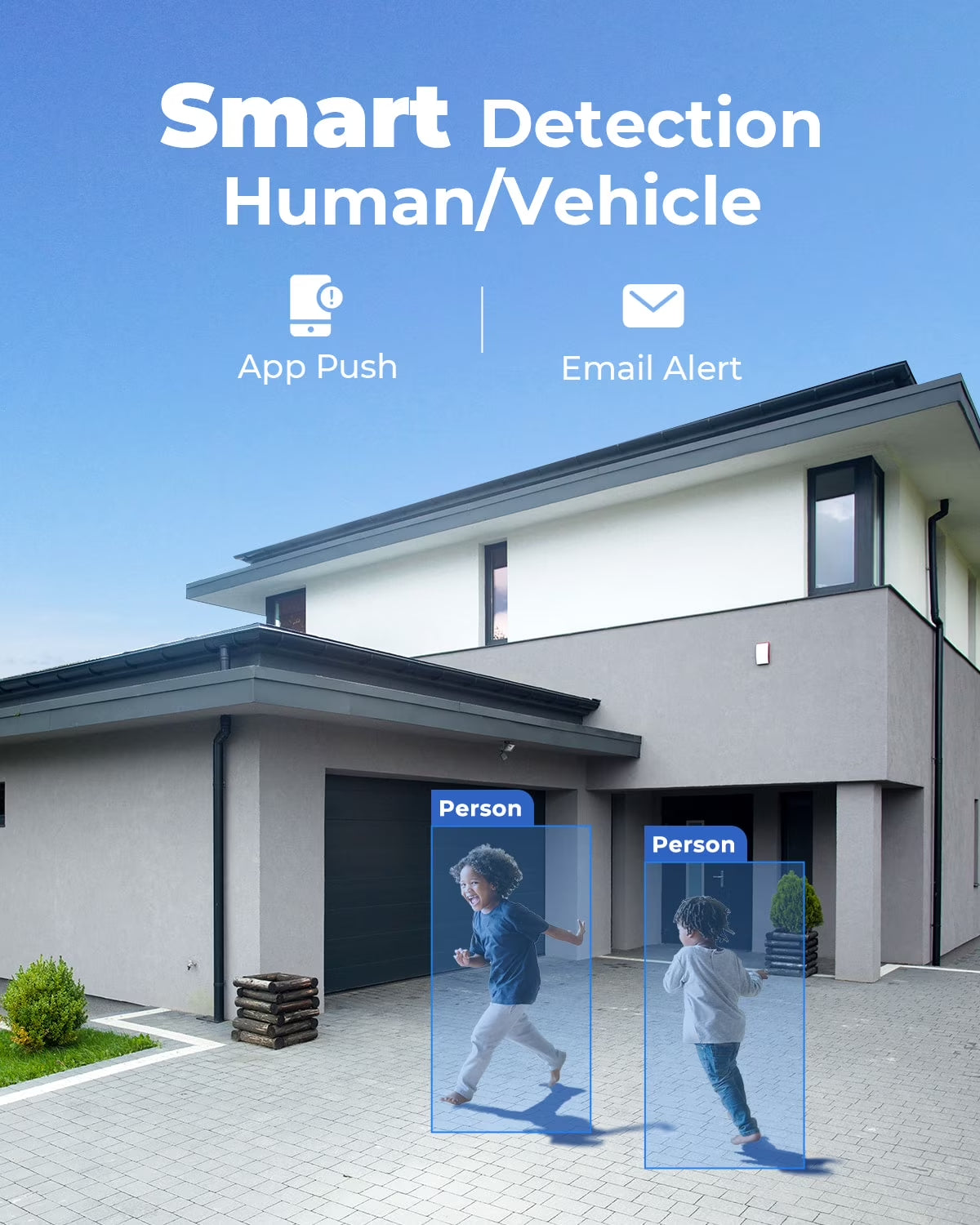 Waterproof 4K Ultra HD Channels 8 Outdoor Security Camera with Person Detection and 24/7 Recording