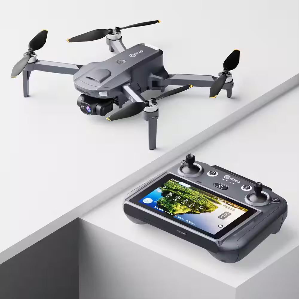 Altura Max 4K GPS Drone with 3-Axis Gimbal, 5 In. Screen Remote, 3KM Range, 23-Min Flight, No FAA Needed