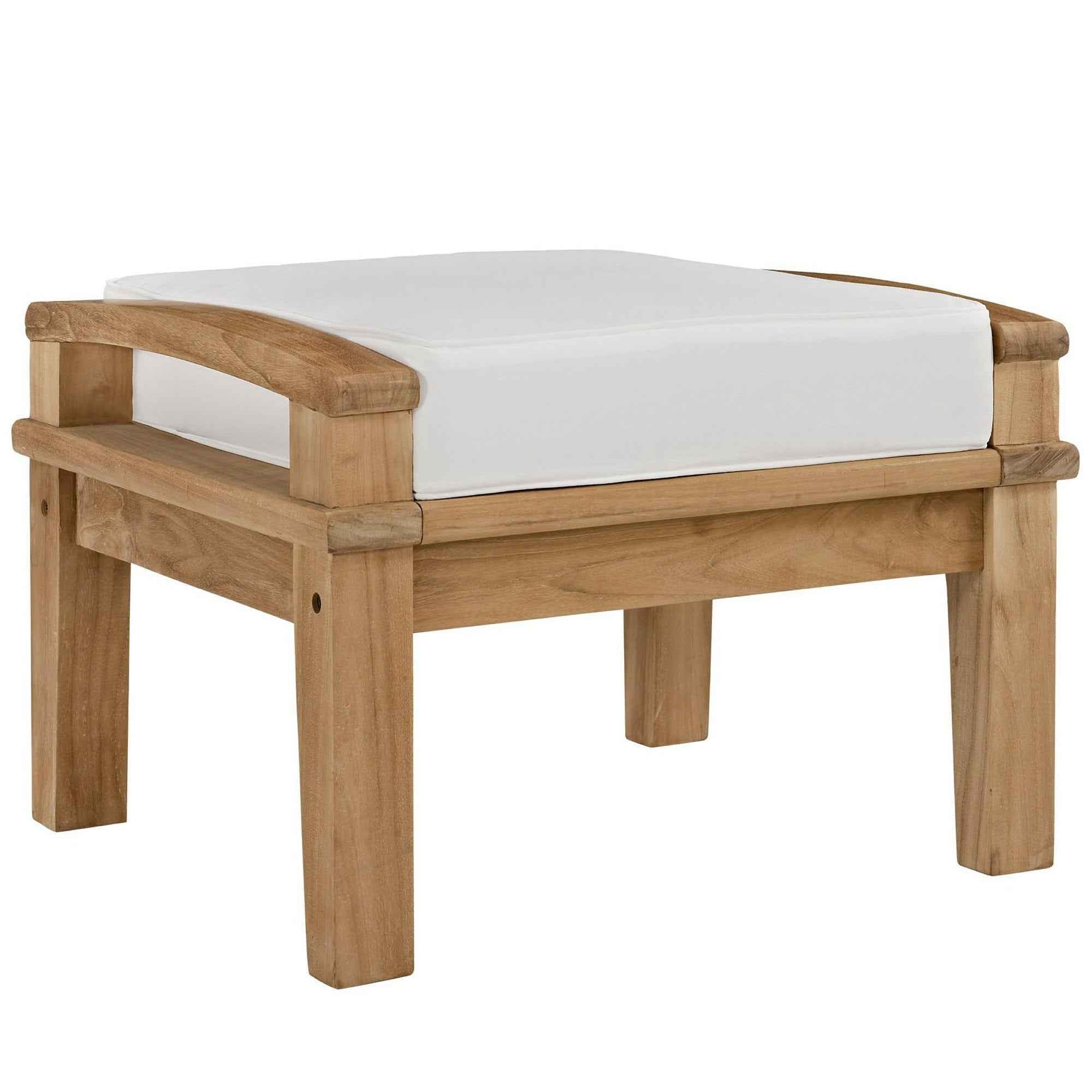 Patio Elegance Marina Teak Outdoor Seating Set - 10-Piece Modway Collection