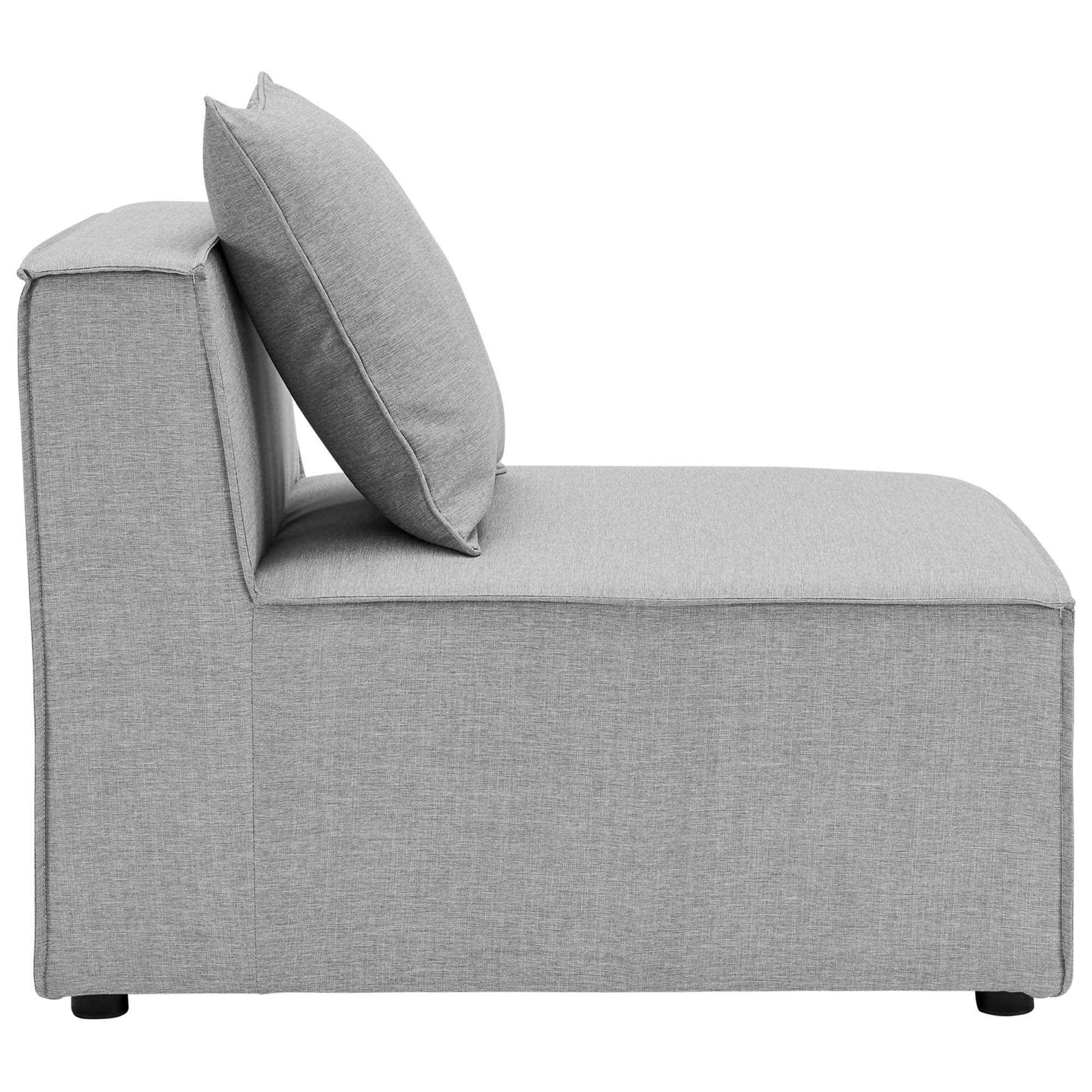 Patio Elegance Sectional Sofa - Saybrook 8-Piece Outdoor Upholstered Sofa by Modway