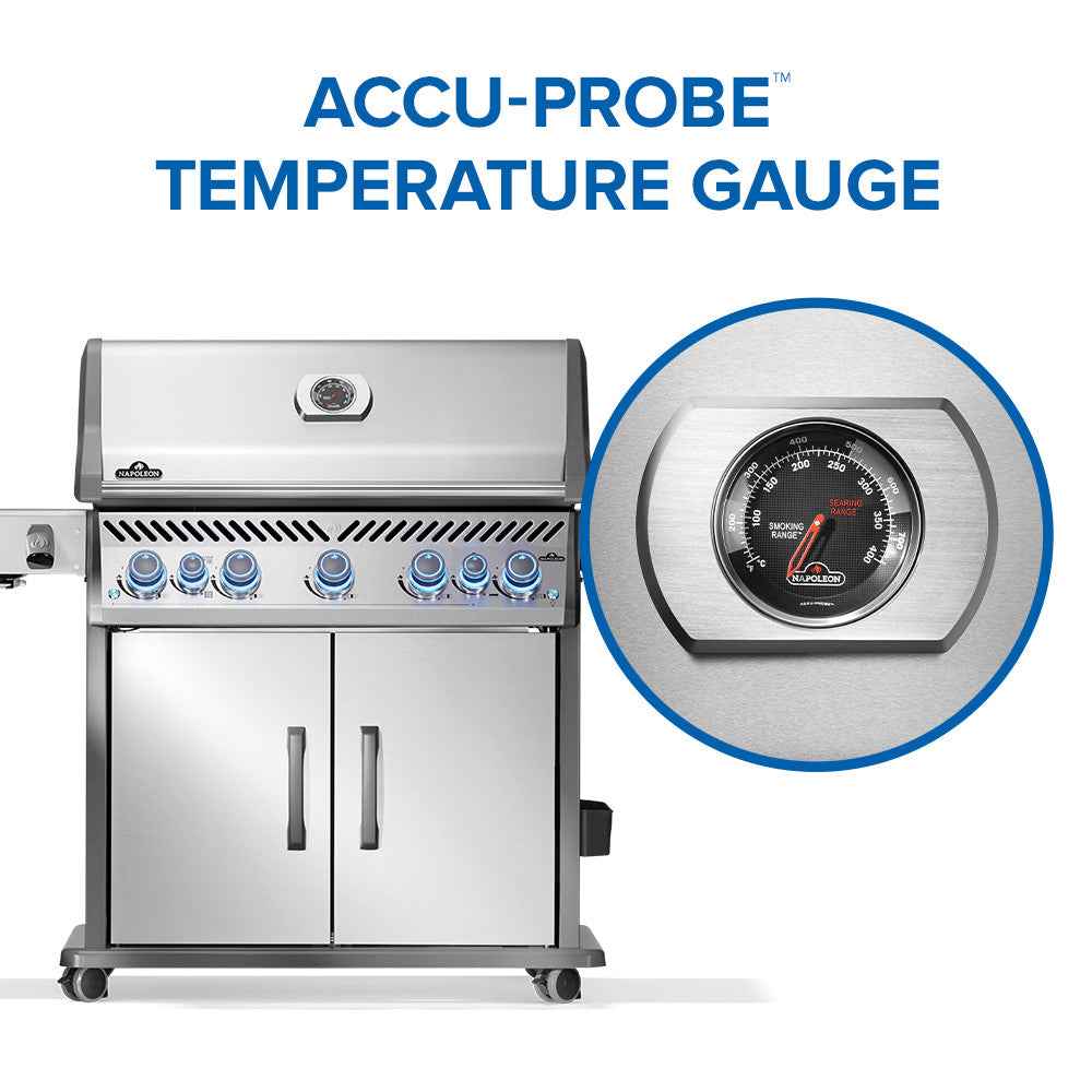 Patio Elegance Gas Grill Rogue PRO‑S 625 RSIB with Infrared Side and Rear Burners